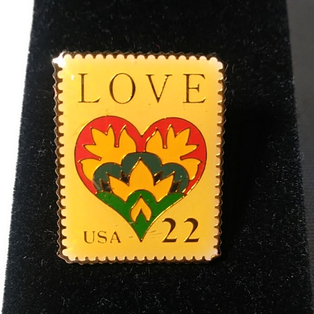 LOVE Stamp Pin